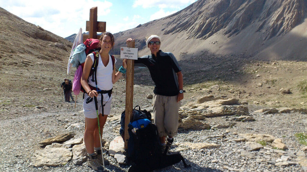 La Grande Traversée des Alpes de Gisèle Lafond avec Marion en 2012