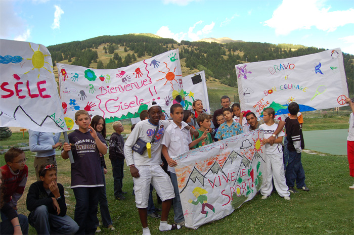 Gisèle Lafond - 2006 La Grande traversée des Alpes avec les jeunes de l'AJD